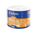 50 DVD -R VERBATIM vergini vuoti 16X Advanced Azo dvdr 4.7 GB ORIGINALI 